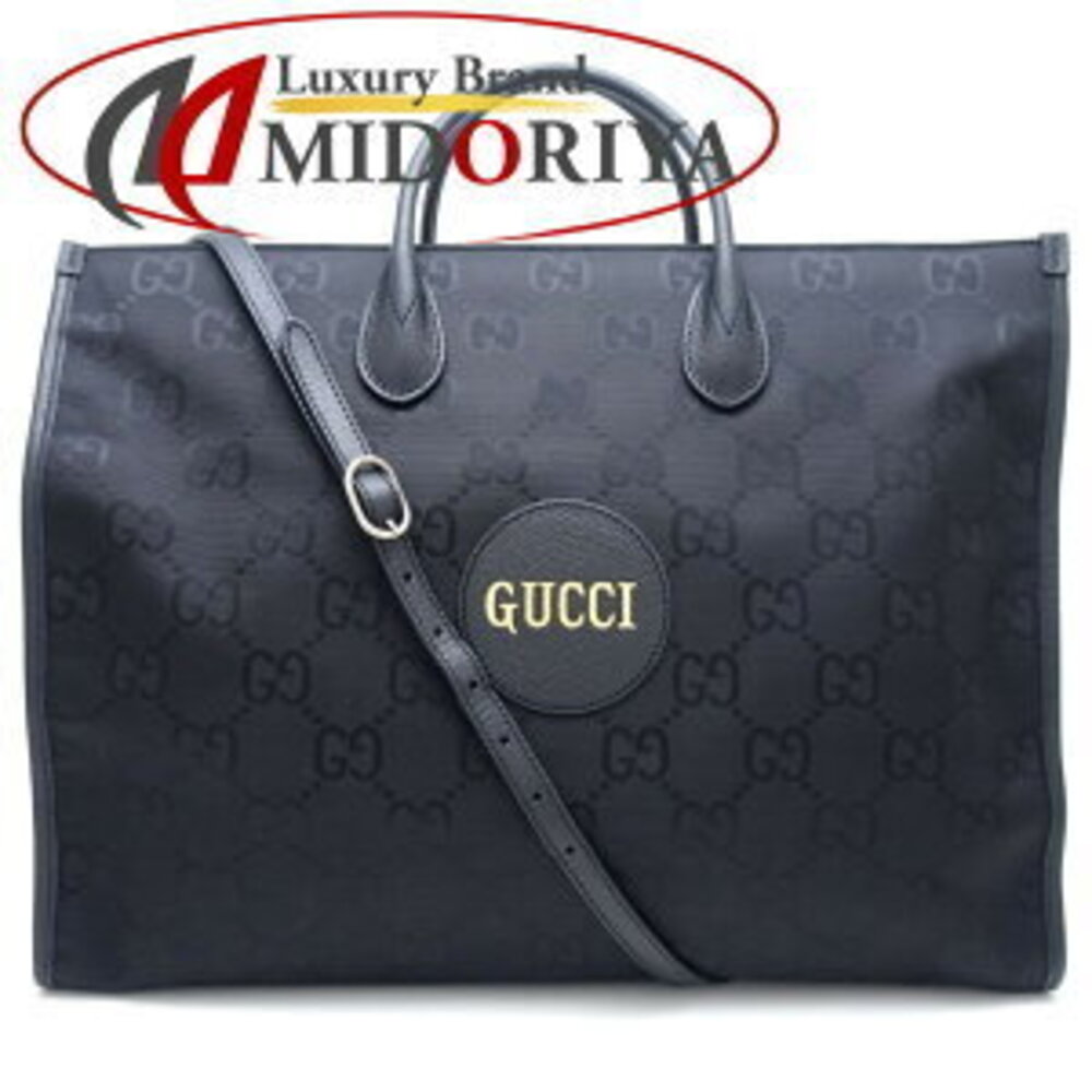 Gucci Off the Grid Tote Bag Canvas Leather Black